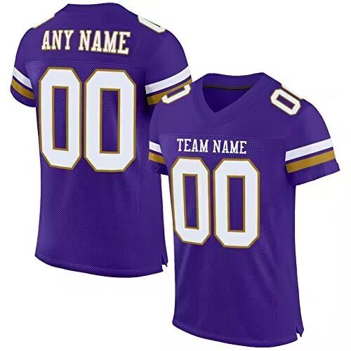 2024 Youth NFL custom throwback purple nike jersey style 5